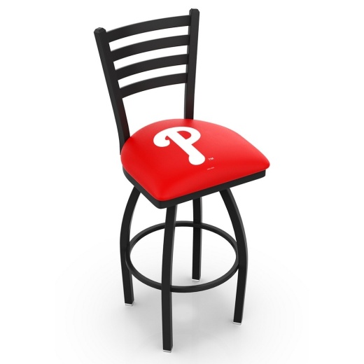 L014 Philadelphia Phillies Swivel Stool With Black Wrinkle Finish By Hbs
