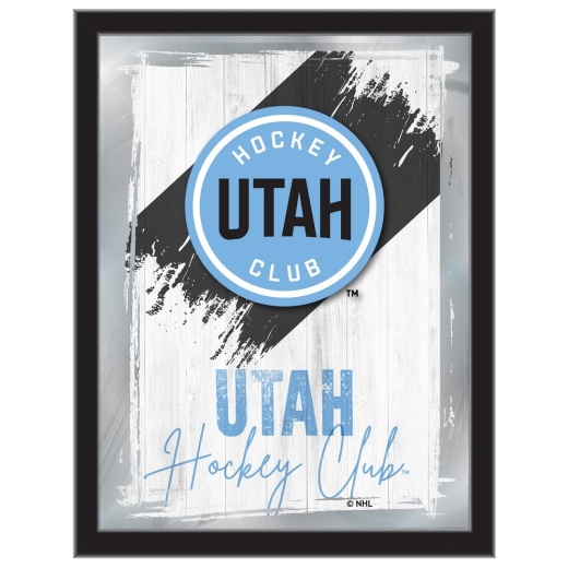 Utah Hockey Club 17"X22" Logo Wall Mirror By Holland Bar Stool Company