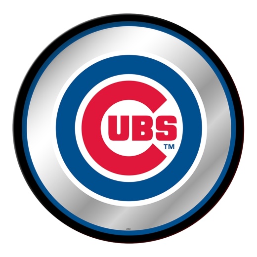 Chicago Cubs: Modern Disc Mirrored Wall Sign