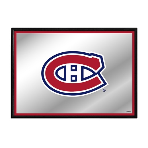Montreal Canadiens: Framed Mirrored Wall Sign