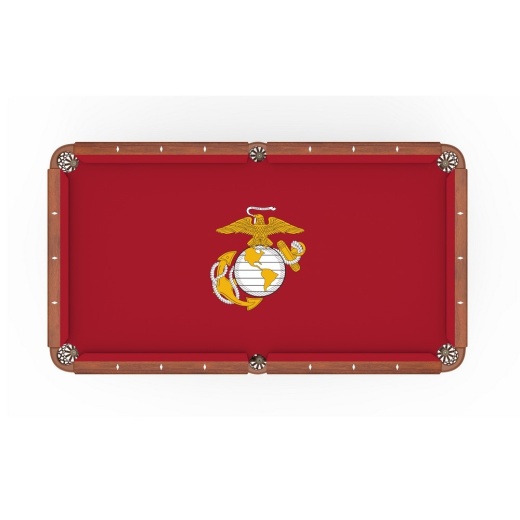 United States Marine Corps (Red/Yellow) Pool Table Cloth By Holland Bar Stool Company