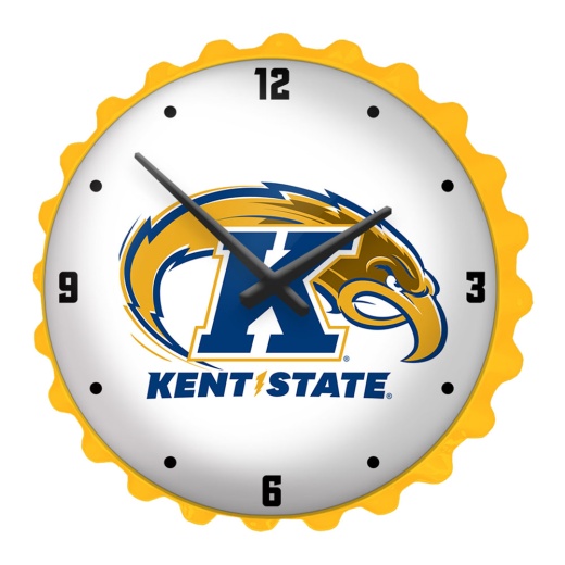 Kent State Golden Flashes: Bottle Cap Wall Clock