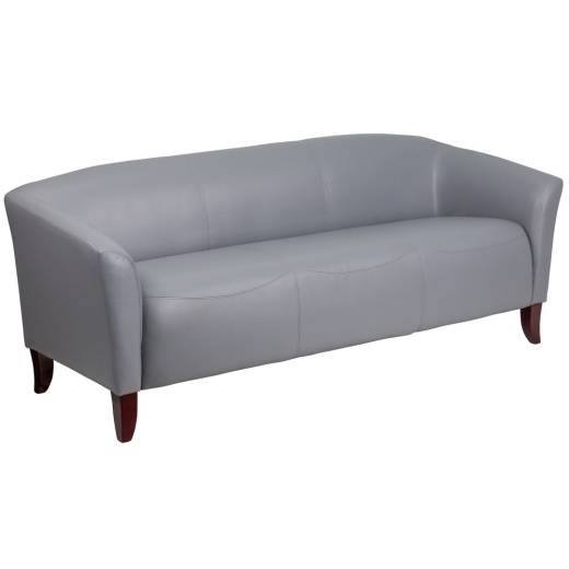 Hercules Imperial Series Gray Leathersoft Sofa