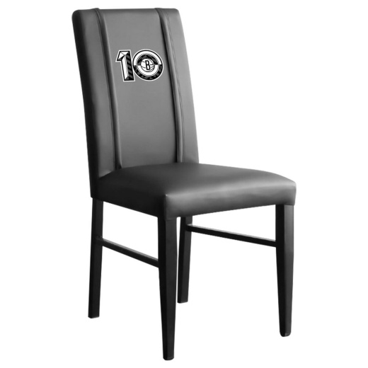 Side Chair 2000 With Brooklyn Nets Team Commemorative Logo Set Of 2