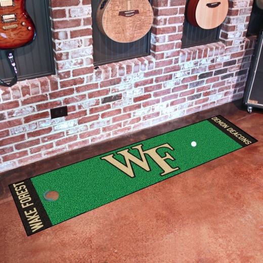 Wake Forest Demon Deacons Putting Green Mat 1.5Ft. X 6Ft