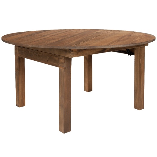 Hercules Series Round Dining Table Farm Inspired, Rustic & Antique Pine Dining Room Table