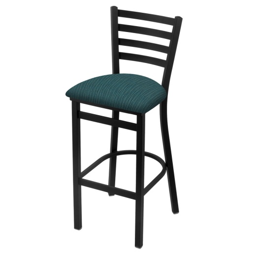 400 Stationary Stool With Black Wrinkle Finish And Graph Tidal Seat