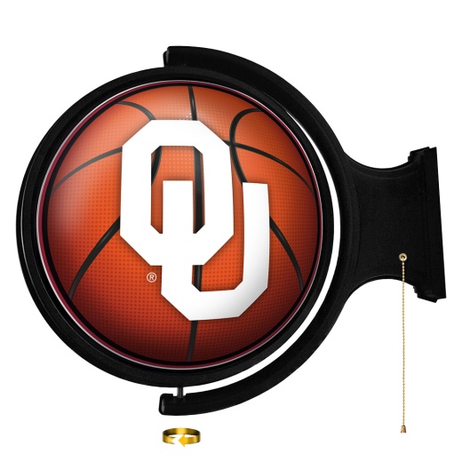 Oklahoma Sooners: Basketball Original Round Rotating Lighted Wall Sign