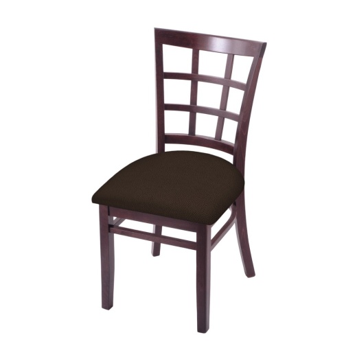3130 18" Chair With Dark Cherry Finish And Rein Coffee Seat