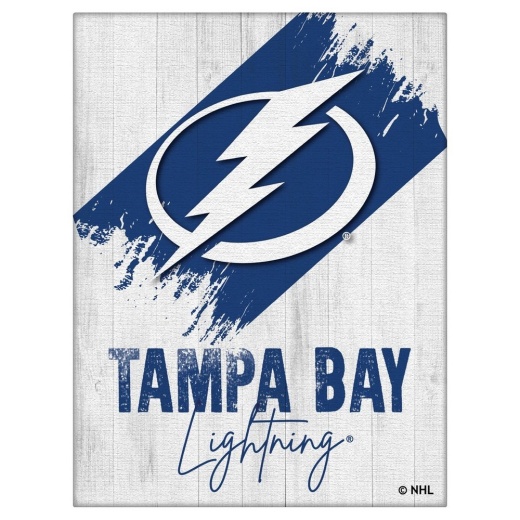 Tampa Bay Lightning Canvas Wall Art (Design 08) By Holland Bar Stool Company