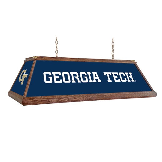 Georgia Tech Yellow Jackets: Premium Wood Pool Table Light