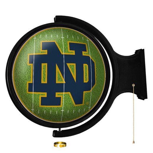 Notre Dame Fighting Irish: On The 50 Original Round Rotating Lighted Wall Sign