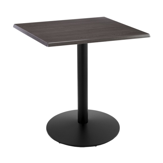 Indoor/Outdoor 36" Tall Od214 Black Table Base With 22" Diameter Foot And 30" X 30" Square Indoor/Outdoor Top By The Holland Bar Stool Co
