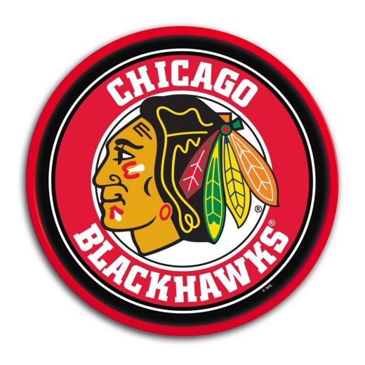 Chicago Blackhawks: Modern Disc Wall Sign
