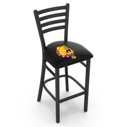 L004 Ferris State 25" Stationary Counter Stool With Black Wrinkle Finish
