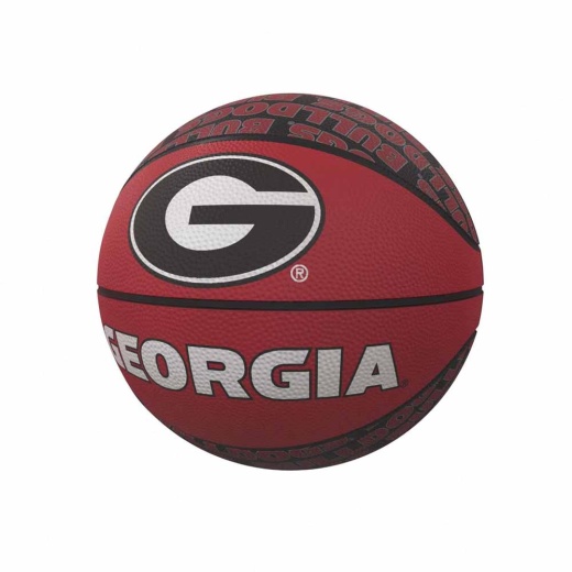 Georgia Repeating Logo Minisize Rubber Basketball