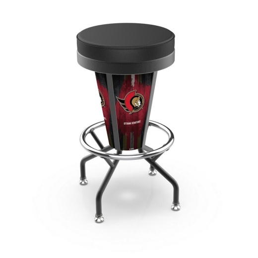 Lighted Ottawa Senators Swivel Bar Stool By Holland Bar Stool Co