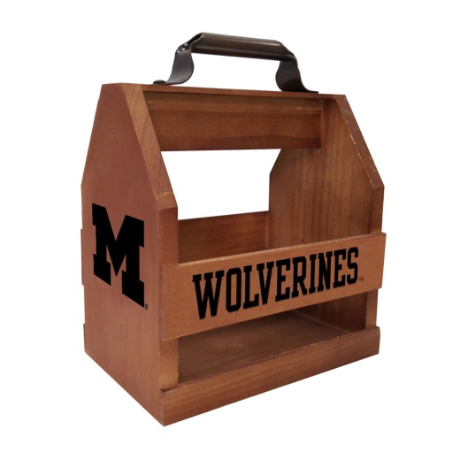 University Of Michigan Wood Bbq Caddy