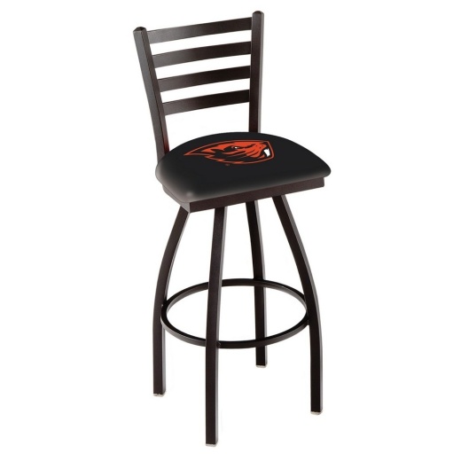 L014 Oregon State Swivel Stool With Black Wrinkle Finish