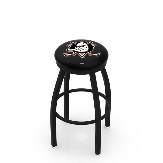 L8b2b Black Wrinkle Anaheim Ducks Swivel Bar Stool With Accent Ring By Holland Bar Stool Company