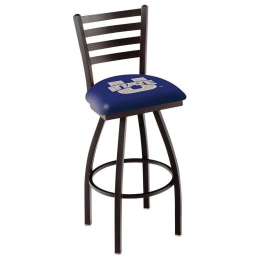L014 Utah State Swivel Stool With Black Wrinkle Finish