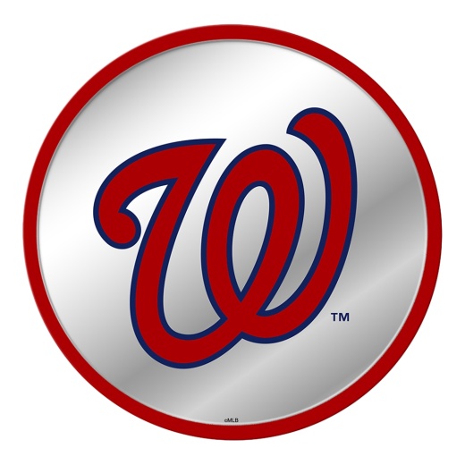 Washington Nationals: Logo Modern Disc Mirrored Wall Sign