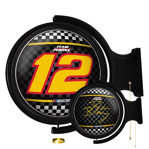 Ryan Blaney: Original Round Rotating Lighted Wall Sign