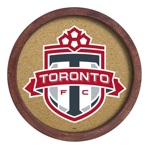 Toronto Fc: "Faux" Barrel Framed Cork Board