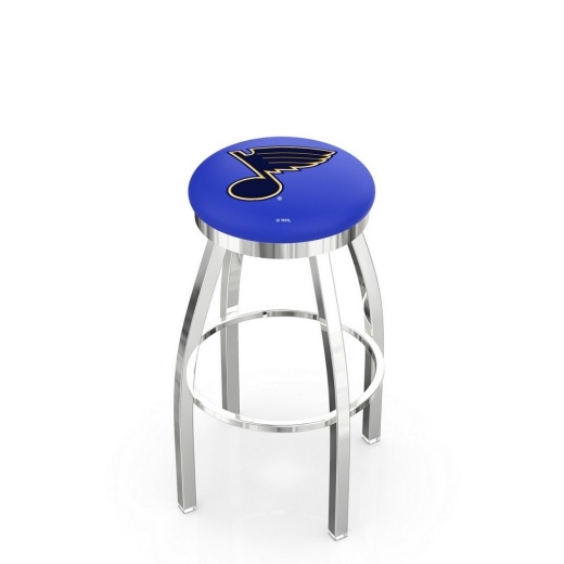 L8c2c Chrome St Louis Blues Swivel Bar Stool With Accent Ring By Holland Bar Stool Company