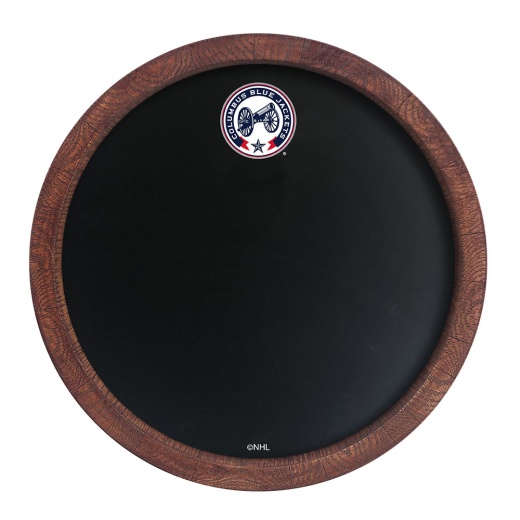 Columbus Blue Jackets: Secondary Logo Barrel Top Chalkboard
