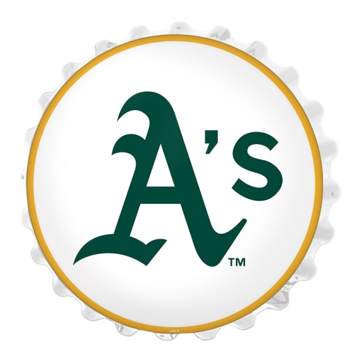 Oakland Athletics: Logo Bottle Cap Wall Light