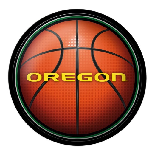 Oregon Ducks: Basketball Modern Disc Wall Sign