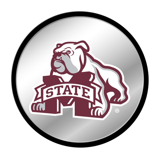 Mississippi State Bulldogs: Mascot Modern Disc Mirrored Wall Sign