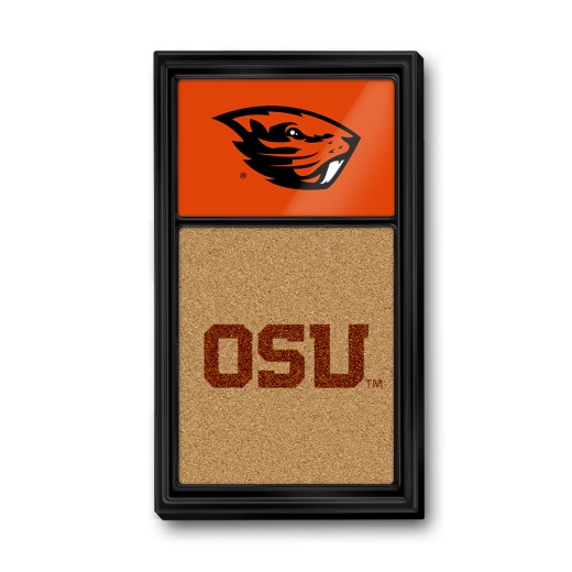 Oregon State Beavers: Dual Logo Cork Note Board
