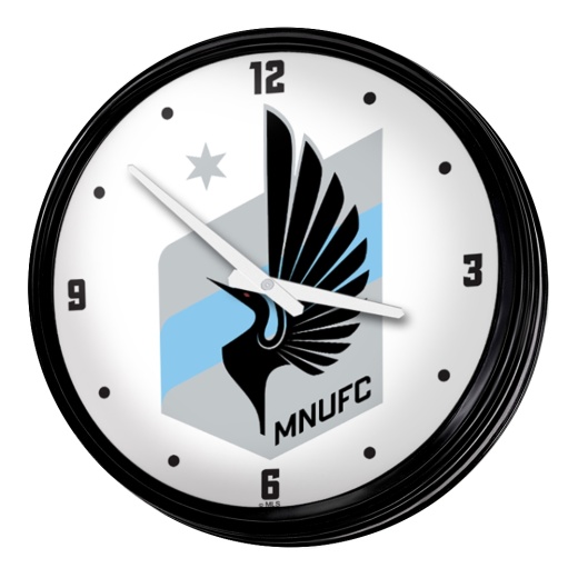 Minnesota United Fc: Retro Lighted Wall Clock