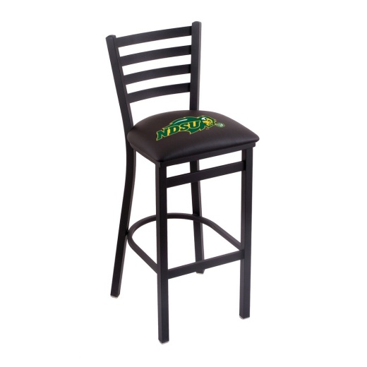 L004 North Dakota State 25" Stationary Counter Stool With Black Wrinkle Finish Black