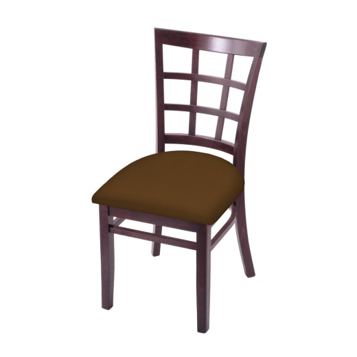 3130 18" Chair With Dark Cherry Finish And Canter Thatch Seat