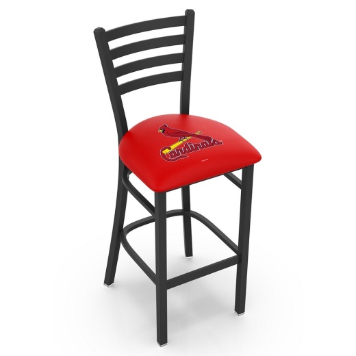 L004 St. Louis Cardinals Stool With Black Wrinkle Finish By Hbs