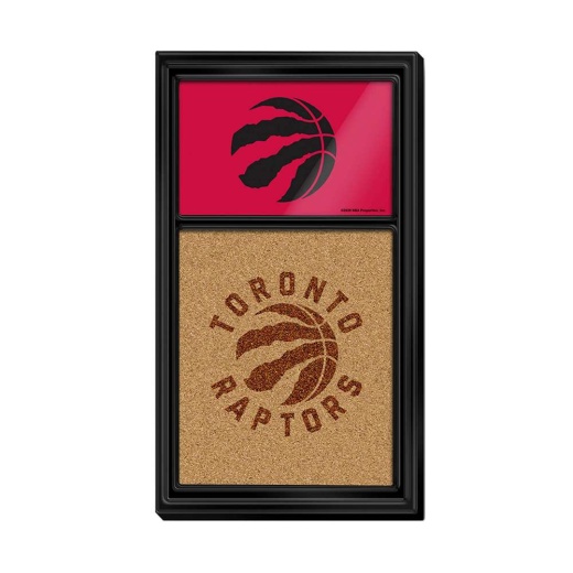 Toronto Raptors: Dual Logo Cork Note Board