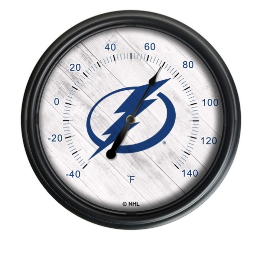 Tampa Bay Lightning Indoor/Outdoor Led Thermometer By Holland Bar Stool Company