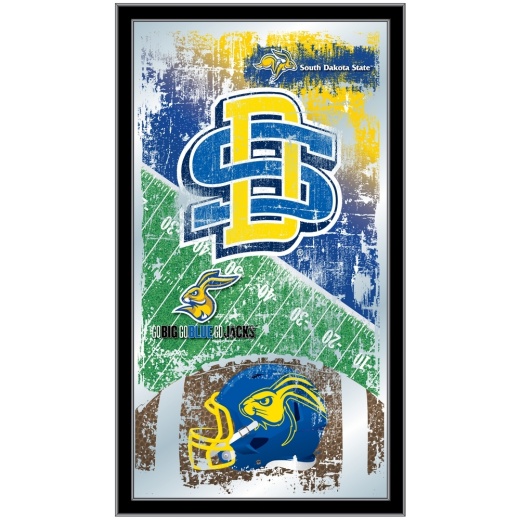South Dakota State University 15" X 26" Football Mirror By Holland Bar Stool Company