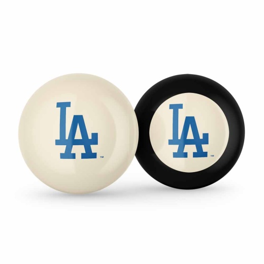 Los Angeles Dodgers Logo Cue Ball & 8 Ball