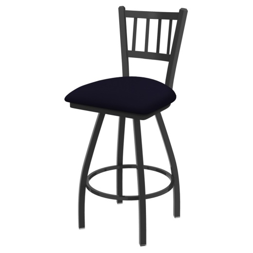 Xl 810 Contessa Swivel Stool With Pewter Finish And Canter Twilight Seat