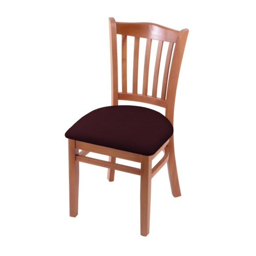 3120 18" Chair With Medium Finish And Canter Bordeaux Seat