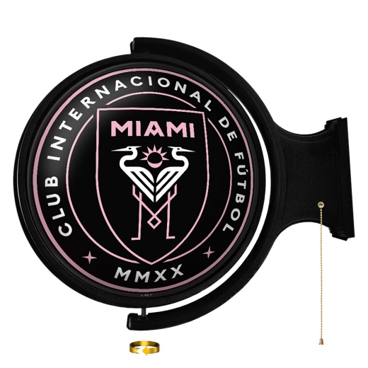 Inter Miami Cf: Original Round Rotating Lighted Wall Sign