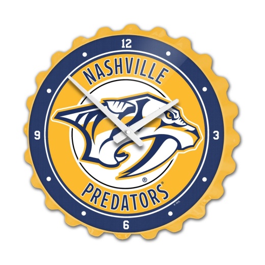 Nashville Predators: Bottle Cap Wall Clock