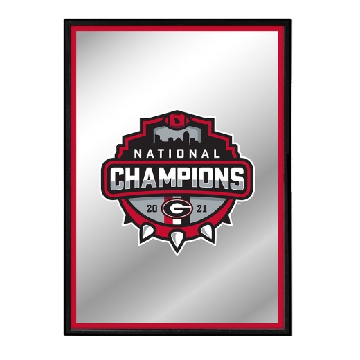Georgia Bulldogs: National Champions Framed Mirrored Wall Sign