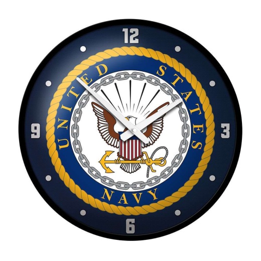 Us Navy: Modern Disc Wall Clock