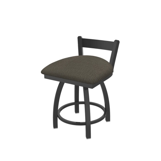 821 Catalina 18" Low Back Swivel Vanity Stool With Pewter Finish And Graph Chalice Seat