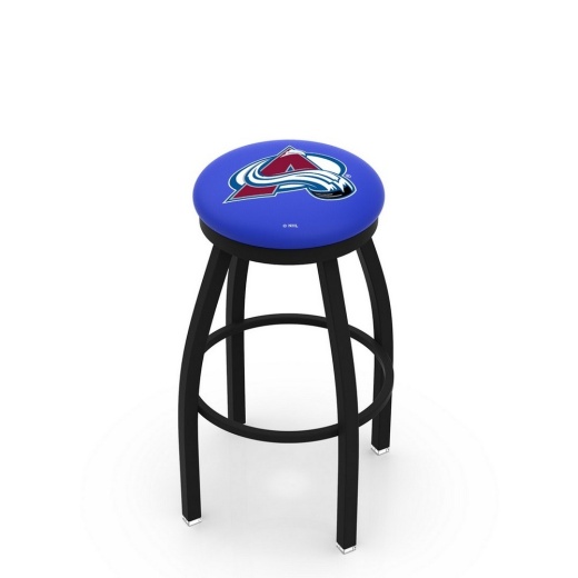 L8b2b Black Wrinkle Colorado Avalanche Swivel Bar Stool With Accent Ring By Holland Bar Stool Company